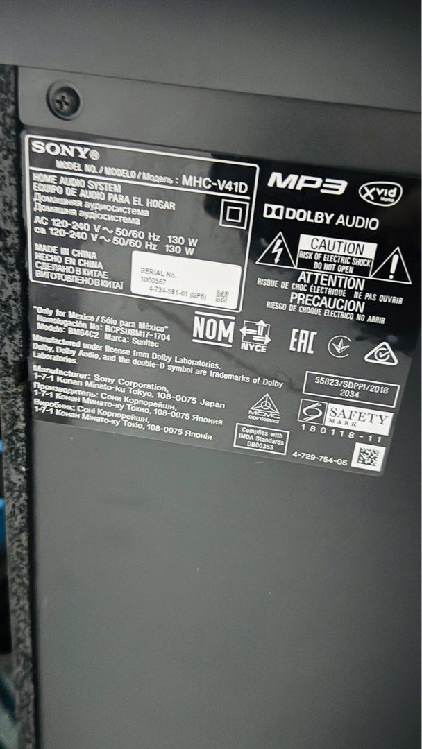 Sony MHC-V41D all in one audio system (Category: Soundbars, Speakers & Amplifiers) located in Singapore. Submitted by stevenrey (Listing ID 1368747234, Image 3). Description: Bought from other seller but didn’t get to use much. Nice all in one system with great radio reception. Good bass and stereo. Can deliver to your place with a small fee as well. .