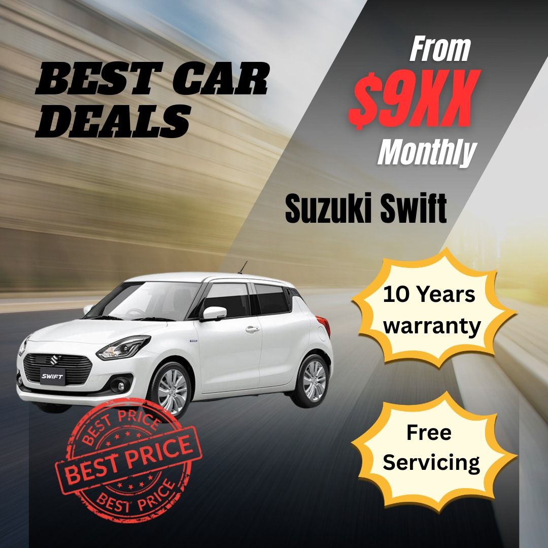Suzuki Swift 1.2RS Mild Hybrid Auto (Category: Used Cars) located in Singapore. Submitted by v12.motors (Listing ID 1368617254, Image 1). Description: 🚘 BRAND NEW CAR ALERT! 🚘 🚘 BRAND NEW CAR ALERT! 🚘 🚘 BRAND NEW CAR ALERT! 🚘 🚗💥 BRAND NEW CAR PROMO – UNBEATABLE DEALS ON CAROUSELL! 💥🚗 Drive away in your brand new car with a full package of value-added perks and peace of mind like no other! 📌 Highlights: ✅ Low Interest Rate from 1.48% ✅ 