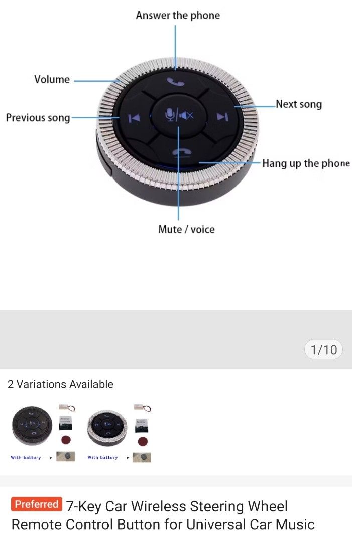 Wireless CarPlay Android Auto + Controller (Category: Audio, Video, Alarm and other Electronic Accessories) located in Pasig City. Submitted by JRisEn (Listing ID 1368661428, Image 3). Description: RFS : Upgrade to a different head unit. Selling as package. USB Carplay Android Auto and Wireless Car Controller..