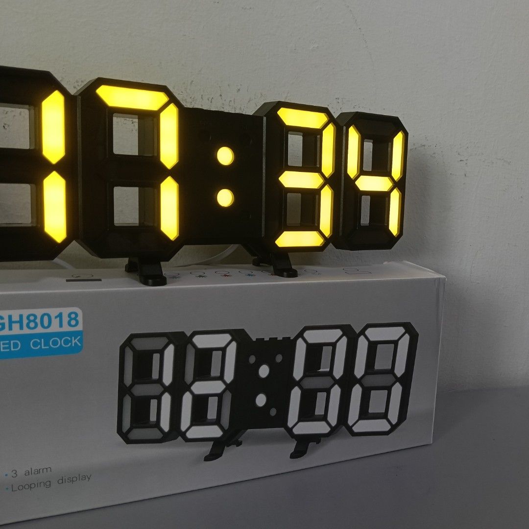 ⏰ LED Digital Clock 3D Mountable & Alarm function65074663320577113