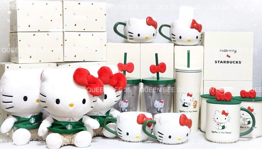 🍎 Starbucks X Hello Kitty Merch (Category: Water Bottles & Tumblers) located in Makati City. Submitted by avenue.de.belle (Listing ID 1368874408, Image 2). Description: 🍎 HELLO KITTY | STARBUCKS 🍎 🍎 BRAND NEW with SKU 🍎These were sourced overseas during our recent trips. ⚠️ We exclusively offer GENUINE products and ensure their AUTHENTICITY. ⚠️ 🍎 Hello Kitty I Starbucks® Plushie 🍎 Hello Kitty I Starbucks® Phone Charm 🍎 Hello Kitty | Starb