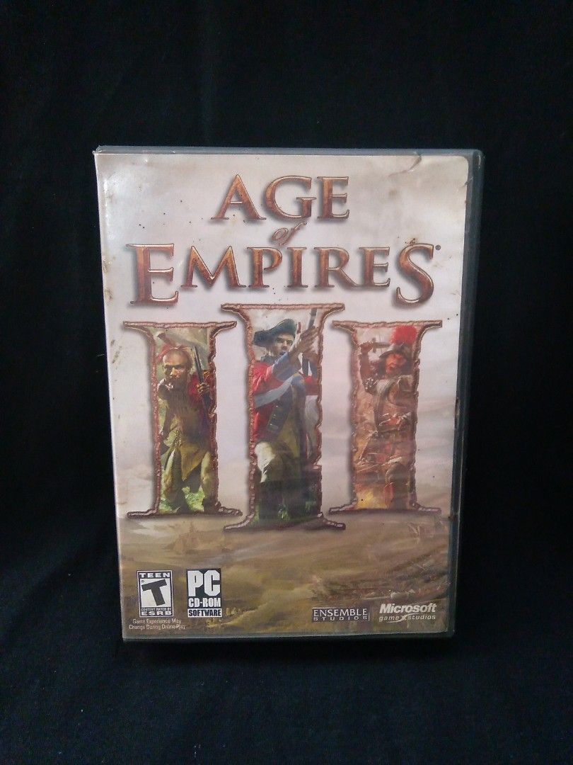 Age of Empires III Original (Category: PlayStation) located in Mandaue City. Submitted by oddball84 (Listing ID 1368771564, Image 1). Description: Original AOE3 PC game with booklet..
