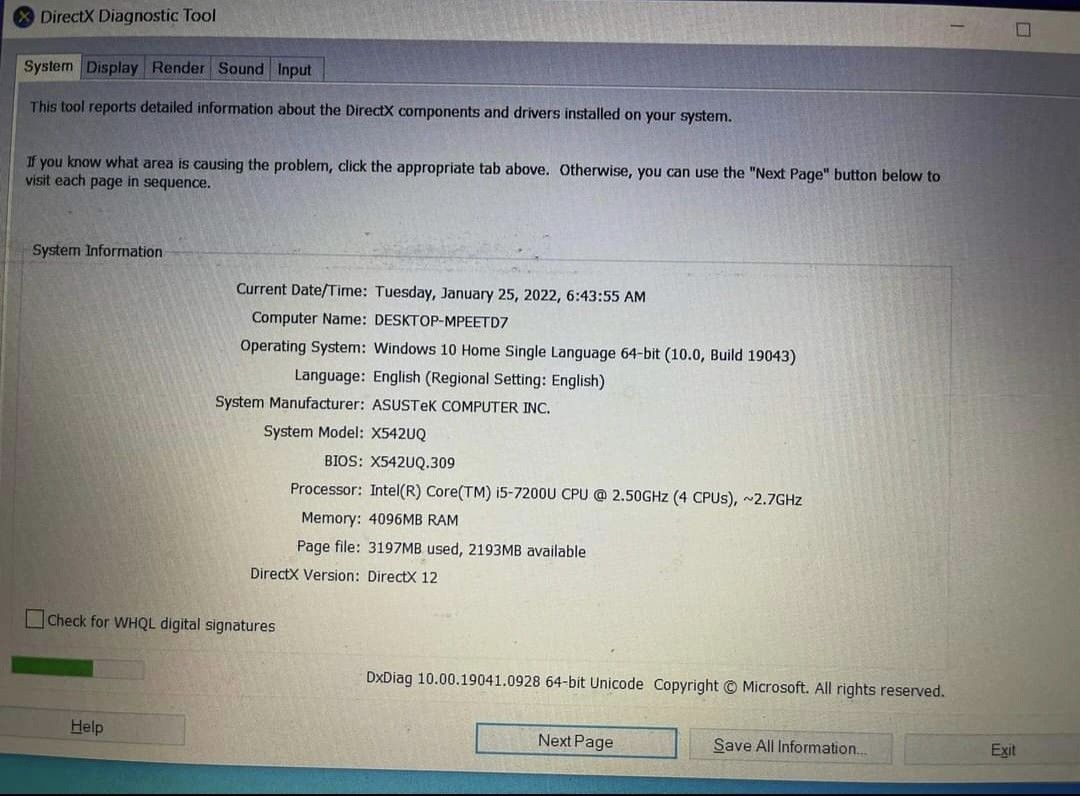 ASUS x542u vivobook i5 7th gen (Category: Laptops & Notebooks) located in Muntinlupa City. Submitted by cottagefairy_ (Listing ID 1368919600, Image 3). Description: rfs: moving out Issues: *line in lcd and white spots. (i have it checked pero sabi wag muna palitan kasi it doesn't hinder things to do in it yet daw and medyo pricey pagawa around 4500-5k and it's not original pa kasi wala na daw original lcd in stores) Check pics. *plug and play COD