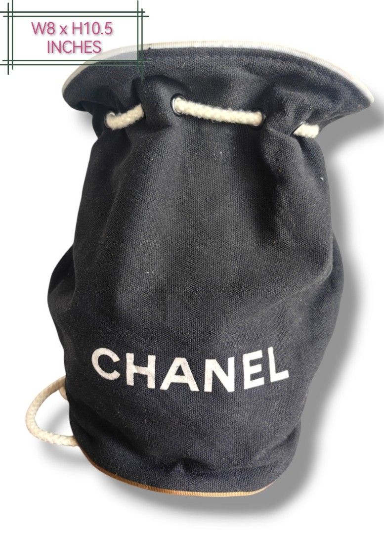 Authentic CHANEL Small Stylish Bag (Category: Luxury Bags & Wallets) located in Quezon City. Submitted by maneradesignersboutique (Listing ID 1368823185, Image 1). Description: Money back Guarantee 💯% Guaranteed authentic *Brand: CHANEL 3 in one bag this chanel in real VIP nylon wash tag small *Materials: CANVAS *Color: BLACK *Size: SMALL W8 x H10.5 INCHES *Condition: Well used -Used * Inclusions: bag only Open for LAYAWAY 20% down payment 80% p