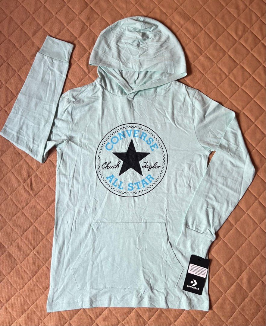 Boys Converse All Star Hoodie (Category: Coats, Jackets and Outerwear) located in Silang. Submitted by gloryfindz (Listing ID 1368907427, Image 1). Description: Authentic brand Bought in US Lightweight With side pockets Size: L (14yo) - 2 pcs XL (16 yo) - 2kcs .