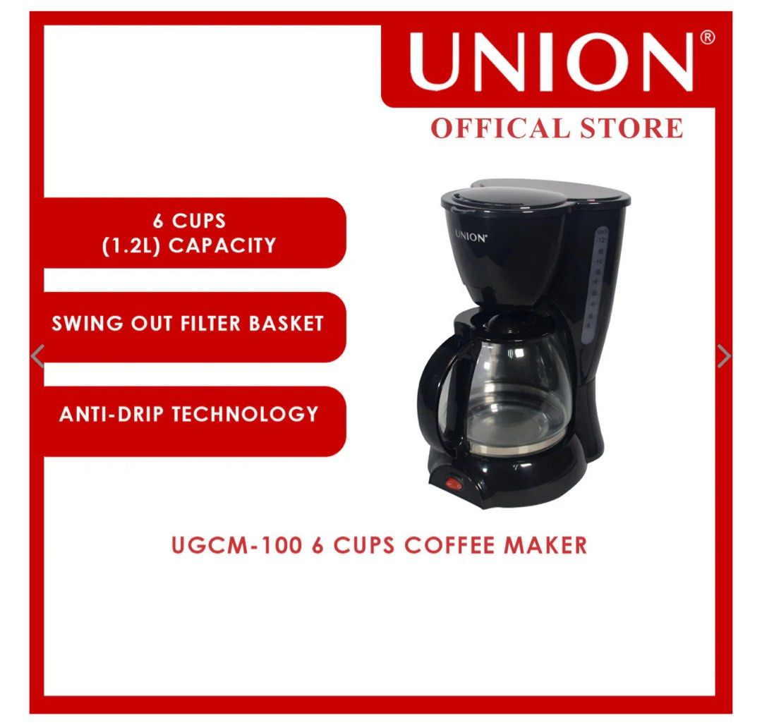 Coffee Maker - Union (Category: Coffee Machines & Makers) located in Pasig City. Submitted by paaatch (Listing ID 1368830586, Image 2). Description: Rfs: declutter.