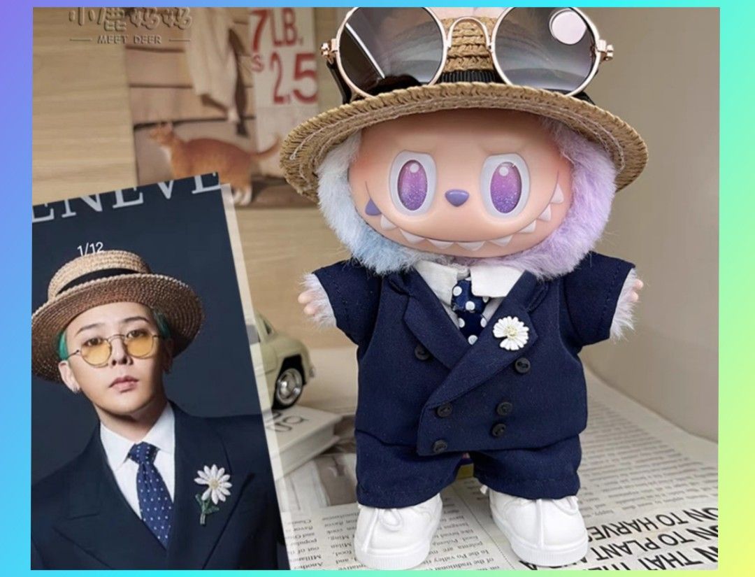 G-Dragon inspired Suit Sets for Labubu, Hobbies & Toys, Toys