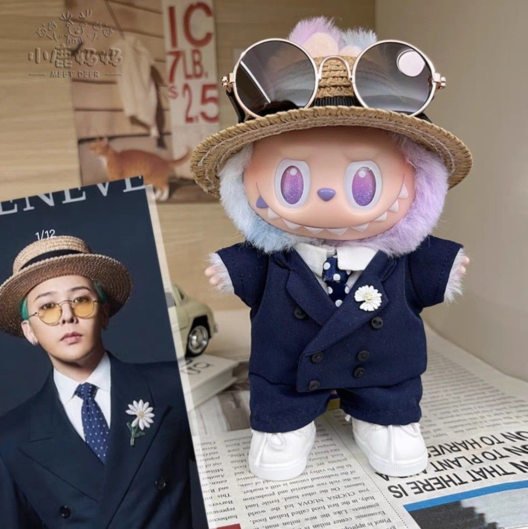 Labubu g-dragon なりきりセット Labubu BIGBANG G-DRAGON 着用風セット 025 ジヨン GD - I DOLL