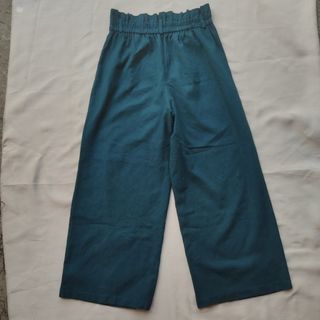 GU GREEN BAGGY PANTS WOOL
