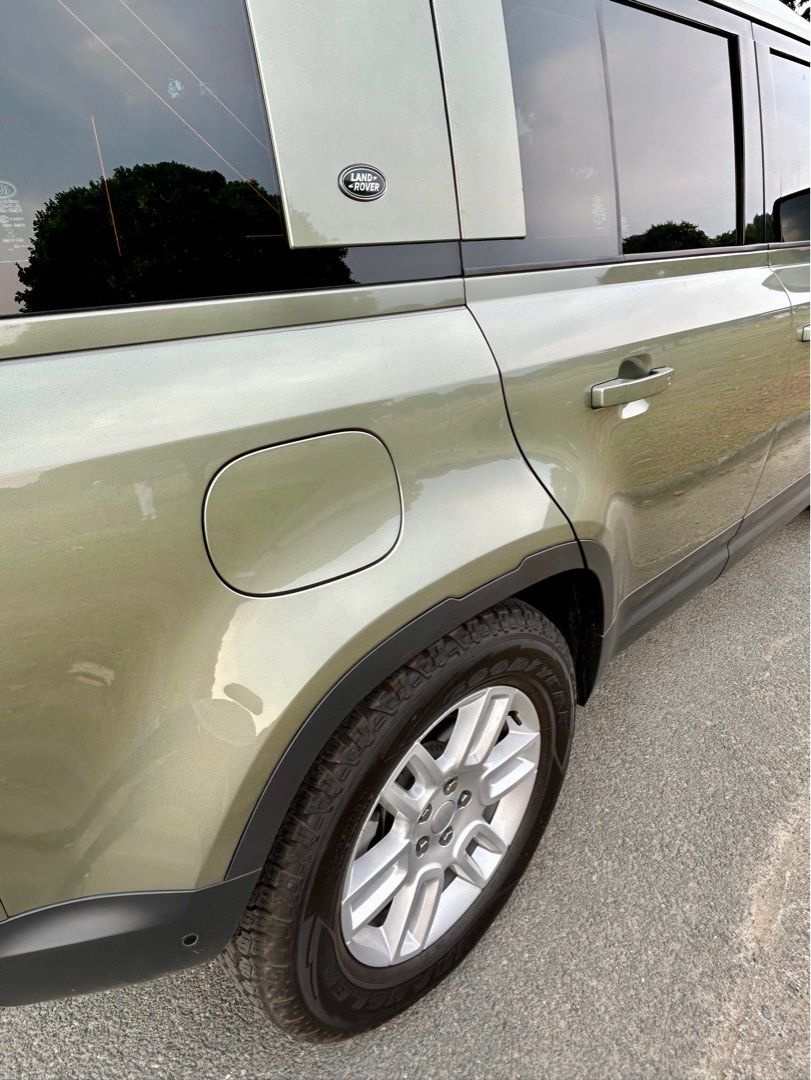 Land Rover Defender 110 D240 Auto (Category: Used Cars) located in Quezon City. Submitted by landorr (Listing ID 1321851045, Image 3). Description: 2023 Land Rover Defender 110 D240 Diesel Urban Pack 1st Owner Coding: 9 Friday 6500km mileage Pangea Green 2.0L Turbocharged Inline 4 Fresh beige interior 10.3" Instrument panel Wireless charger Type C charging ports 360 Camera with sensors LED headlights with DRL 3M Tint Complete legal documents 5yea