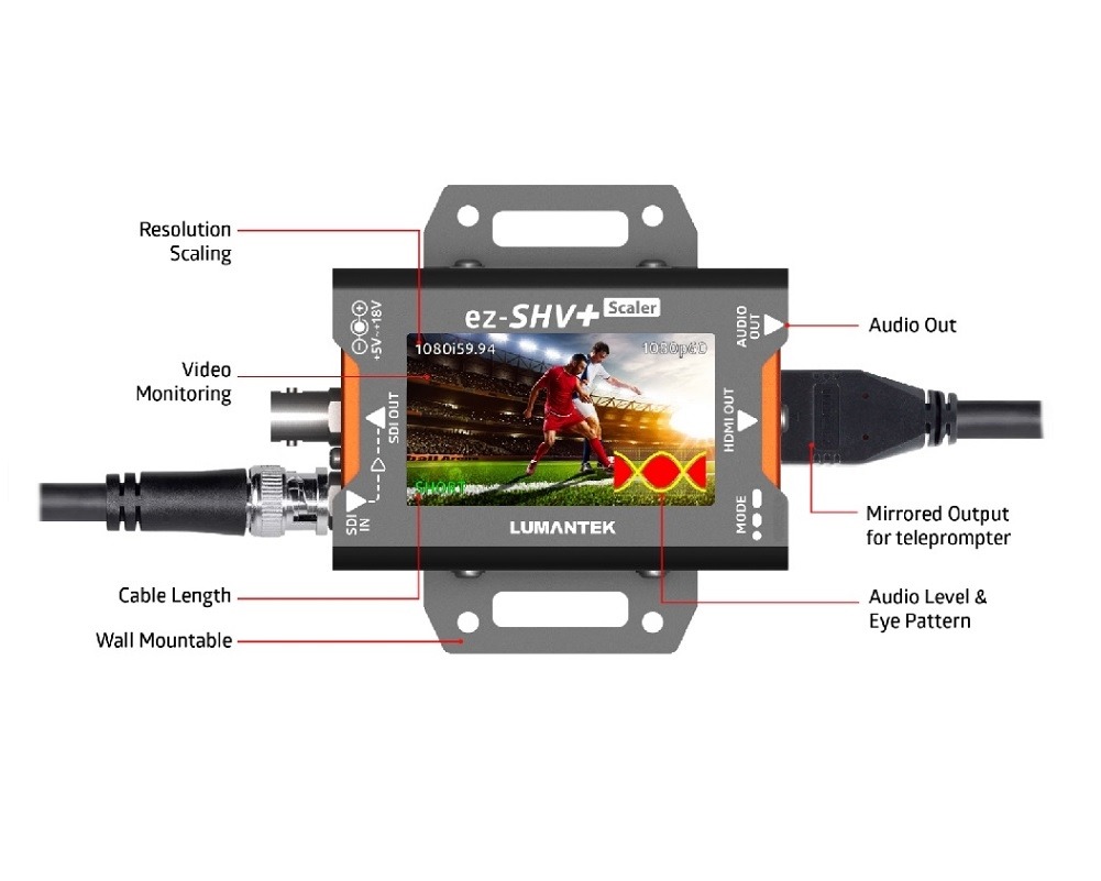 Lumantek Ez-HS Convertidor HDMI/VGA A 3G/HS/SD-SDI Con Escalador - Foto 10