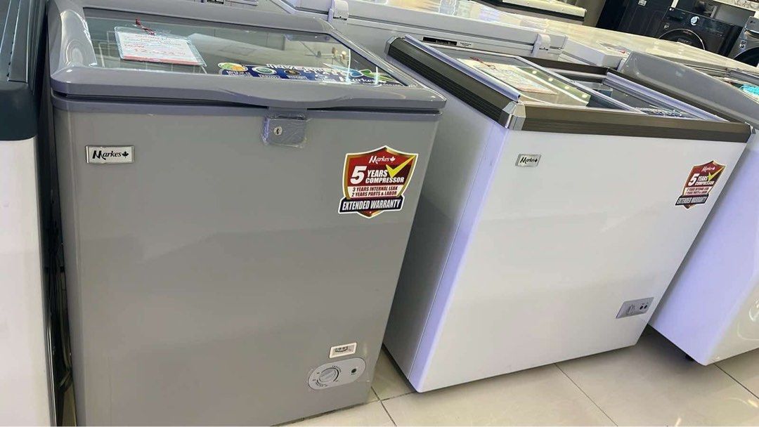 Cas Freezer MARKES GLASS TOP CHEST FREEZER, TV & Home Appliances, Kitchen ...