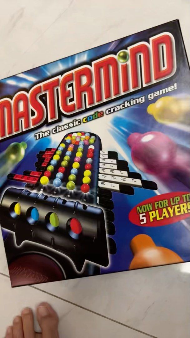 Mastermind Code Cracking Game (Category: Board Games & Puzzles) located in Singapore. Submitted by bobbly_bob (Listing ID 1368900167, Image 1). Description: Selling a lightly used Mastermind code cracking game. It's a classic game that's fun for the whole family. The game is in good condition and comes with all the pieces. It's a great way to spend time with friends and family. .
