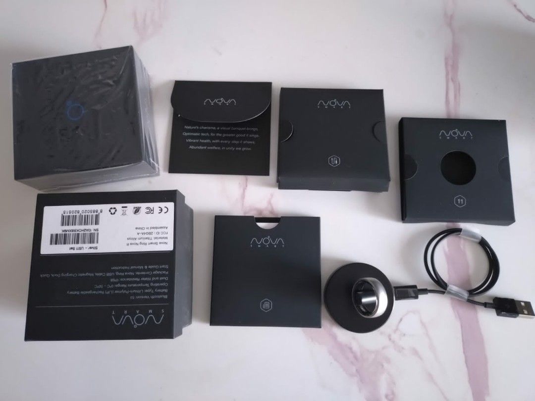 Nova SmartAI ring (Category: Health Monitors & Weighing Scales) located in Calamba. Submitted by len_lozano (Listing ID 1368814889, Image 2). Description: Nova SMART AI Ring (Size 11) https://www.novaring.com/ No subscription required RFS: too big for me Bought at 11K Php. Price negotiable. Please send offer..
