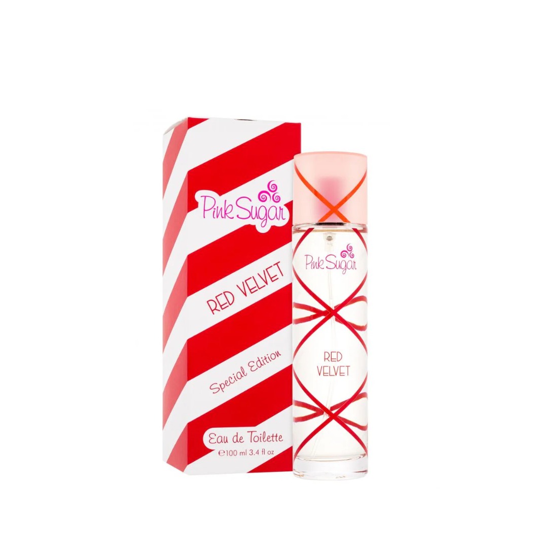 Pink Sugar Red Velvet Special Edition by Aquolina, 3.4 oz Eau De Toilette Spray for Women main image 1