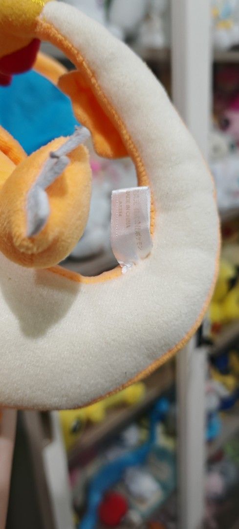 Pokemon Mega Charizard Plush (Pokémon Center) (Category: Plushies & Soft Toys) located in Binan City. Submitted by anime_finds (Listing ID 1368907356, Image 3). Description: The wings have wire thus, poseable..