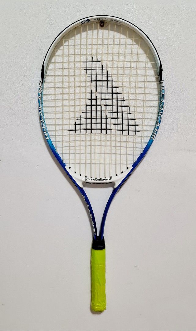 Pro Kennex OS.Oversize Design Hurricane Tennis Racquet (Category: Sports Equipment - Others) located in Sydney. Submitted by desirably (Listing ID 1368938098, Image 1). Description: Pro Kennex OS.Oversize Design Hurricane Tennis Racquet for $35. In good condition. Not sure about grip size etc. Pick up from Marrickville. Pls feel free to check out my other listings..