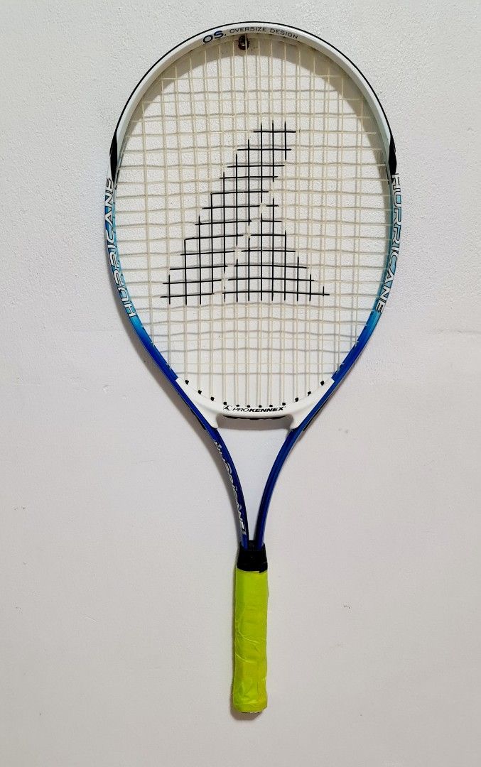 Pro Kennex OS.Oversize Design Hurricane Tennis Racquet (Category: Sports Equipment - Others) located in Sydney. Submitted by desirably (Listing ID 1368938098, Image 2). Description: Pro Kennex OS.Oversize Design Hurricane Tennis Racquet for $35. In good condition. Not sure about grip size etc. Pick up from Marrickville. Pls feel free to check out my other listings..