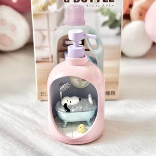 re-ment snoopy’s life in a bottle soap dispenser