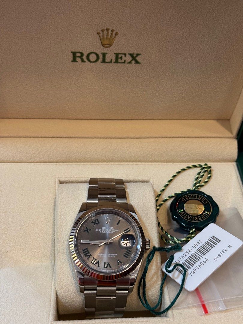 Rolex Datejust 36 Wimbledon (Like New) 36mm (Category: Luxury Watches) located in Quezon City. Submitted by lovedthem (Listing ID 1368859375, Image 2). Description: - Meet up at our shop - Sticker intact - Complete set with NFC card, tag, box .
