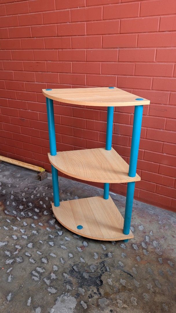 SIDE TABLE (Category: Tables & Sets) located in Marikina City. Submitted by cambas (Listing ID 1368809889, Image 2). Description: SIDE TABLE Material: wood & plastic Lightweight Size height: 30- 31in / width 16 in RFS: decluttering.