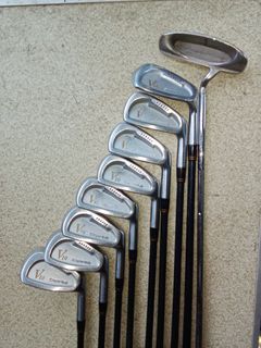 Taylormade V10 Forged Cavity back Golf irons with driver