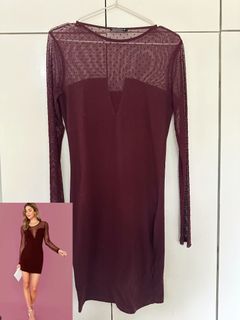 terranova plum party dress