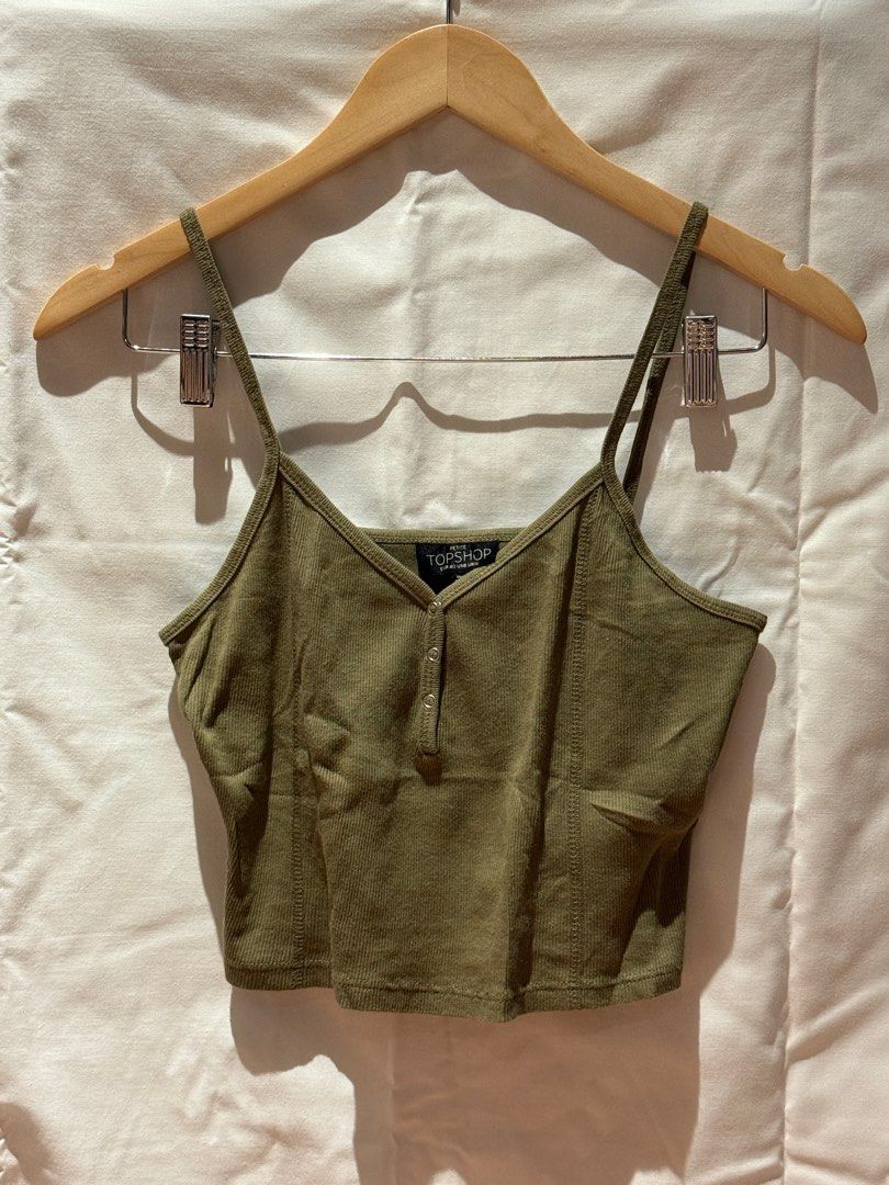 Top Shop green cami (Category: Others Tops) located in Mandaluyong City. Submitted by msgz08 (Listing ID 1368925761, Image 1). Description: .