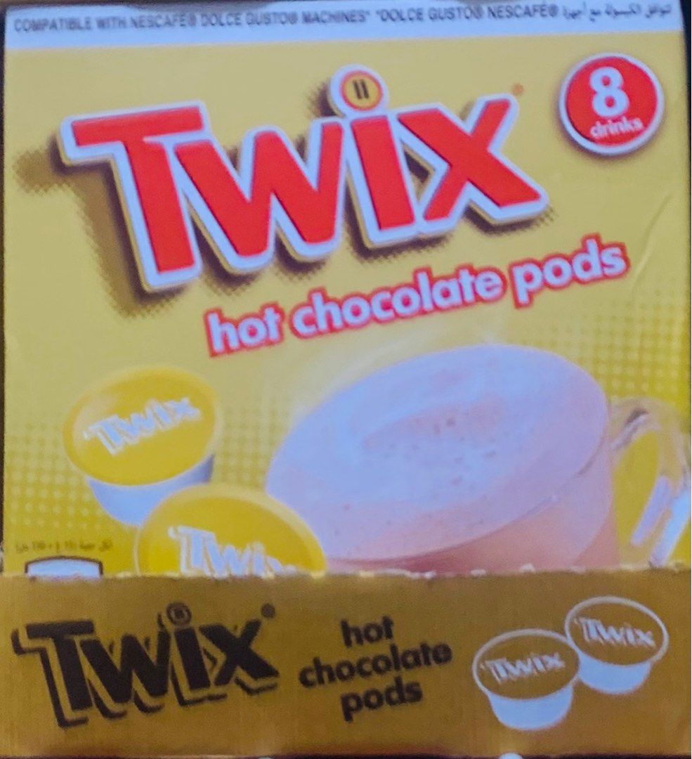 TWIX DOLCE GUSTO CHOCOLATE PODS 8 CAPSULES (Category: Beverages) located in Imus. Submitted by foodhaveit24 (Listing ID 1368953023, Image 1). Description: .