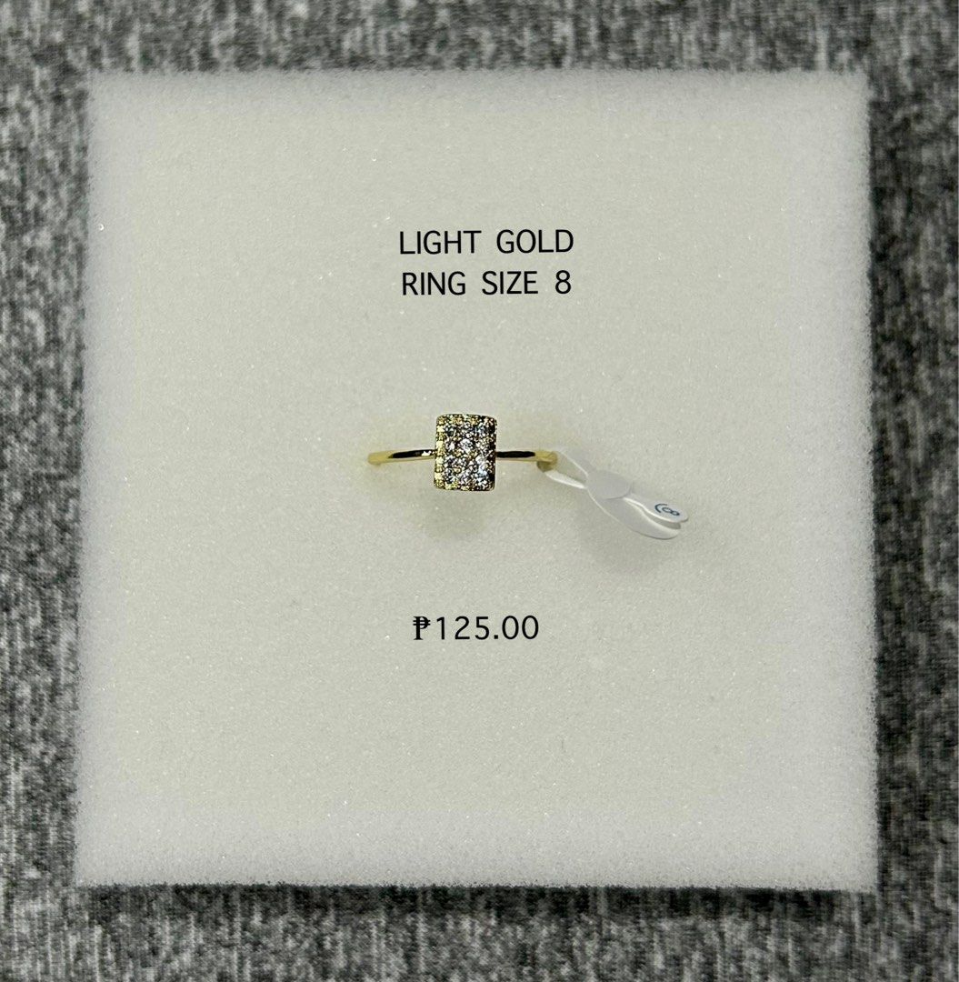 Xuping Rings Sizes 7,8, 8.5 (Category: Rings) located in Marikina City. Submitted by ismoooth (Listing ID 1368822099, Image 2). Description: Xuping Rings Price starts at ₱125 Details on each photo.