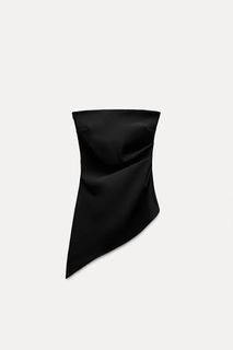 Zara Black Asymmetrical Top