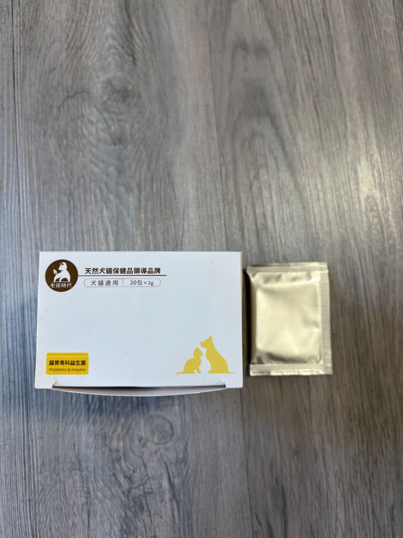 由 yrc0810 (刊登 ID 1368986826，圖片 3) 提交，位於 桃園市 (Taoyuan) 的 毛孩時代益生菌(25包) (類別：寵物健康與美容)，說明：毛孩時代益生菌，貓狗適用 原價620，30包 家裡貓咪吃不習慣，故轉出 25包，519元 有效期：2026.03.12 。