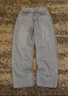 8 SECONDS LIGHT DENIM WASHED BAGGY PANTS