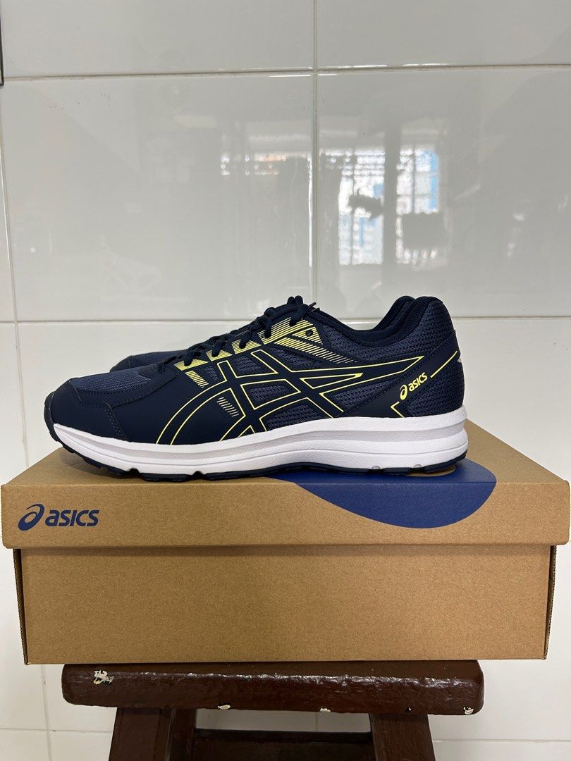 Asics Running Shoes (Gel Jolt) (Category: Sneakers) located in Singapore. Submitted by iflybutterfly (Listing ID 1369106265, Image 1). Description: COMPLETELY BRAND NEW ASICS RUNNING SHOES GEL JOLT SIZE: US 11 Colour Way: thunder blue/glow yellow HAVENT WORN BEFORE FRESH PAIR BUY NOW!!.