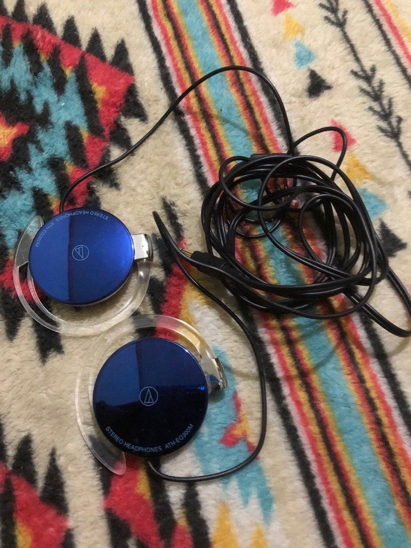 Audio Technica Ath-eq300M (Category: Earphones) located in Quezon City. Submitted by markgolveo (Listing ID 1369013558, Image 1). Description: Audio Technica Ath-eq300M Tested working very clear and crisp high and low audio output Issue signs of wears missing ear pads.