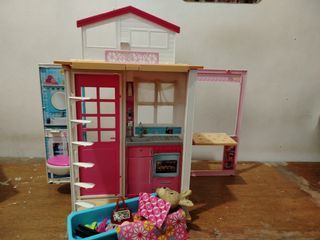 Barbie foldable small house.