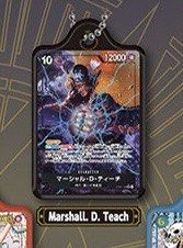 Blackbeard - Gashapon One Piece TCG Trading Card Game Metal Charm Keychain