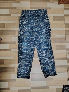 BLUE CAMO PANTS BAGGY