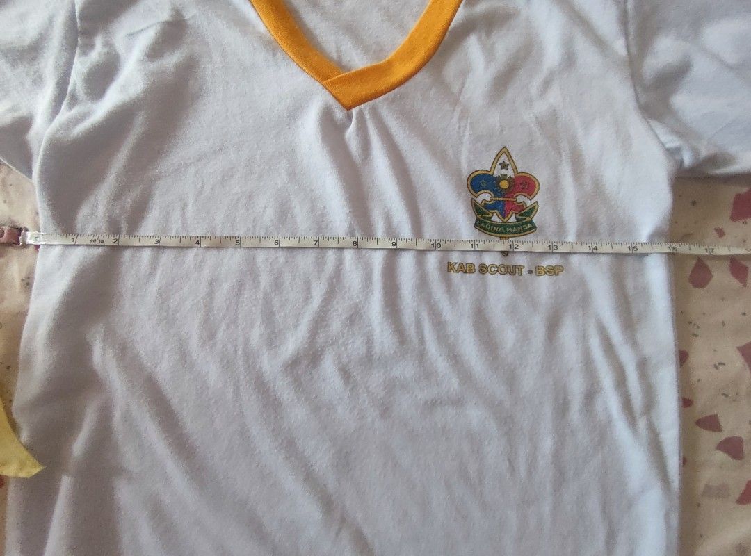 Boyscout yellow uniform grade 1-3 (Category: Babies & Kids Fashion) located in Manila. Submitted by hellokittyfied (Listing ID 1368986588, Image 2). Description: twice used only during 1st day and last day of school year.
