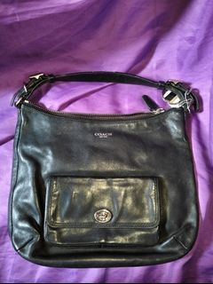 Coach leather hobo bag