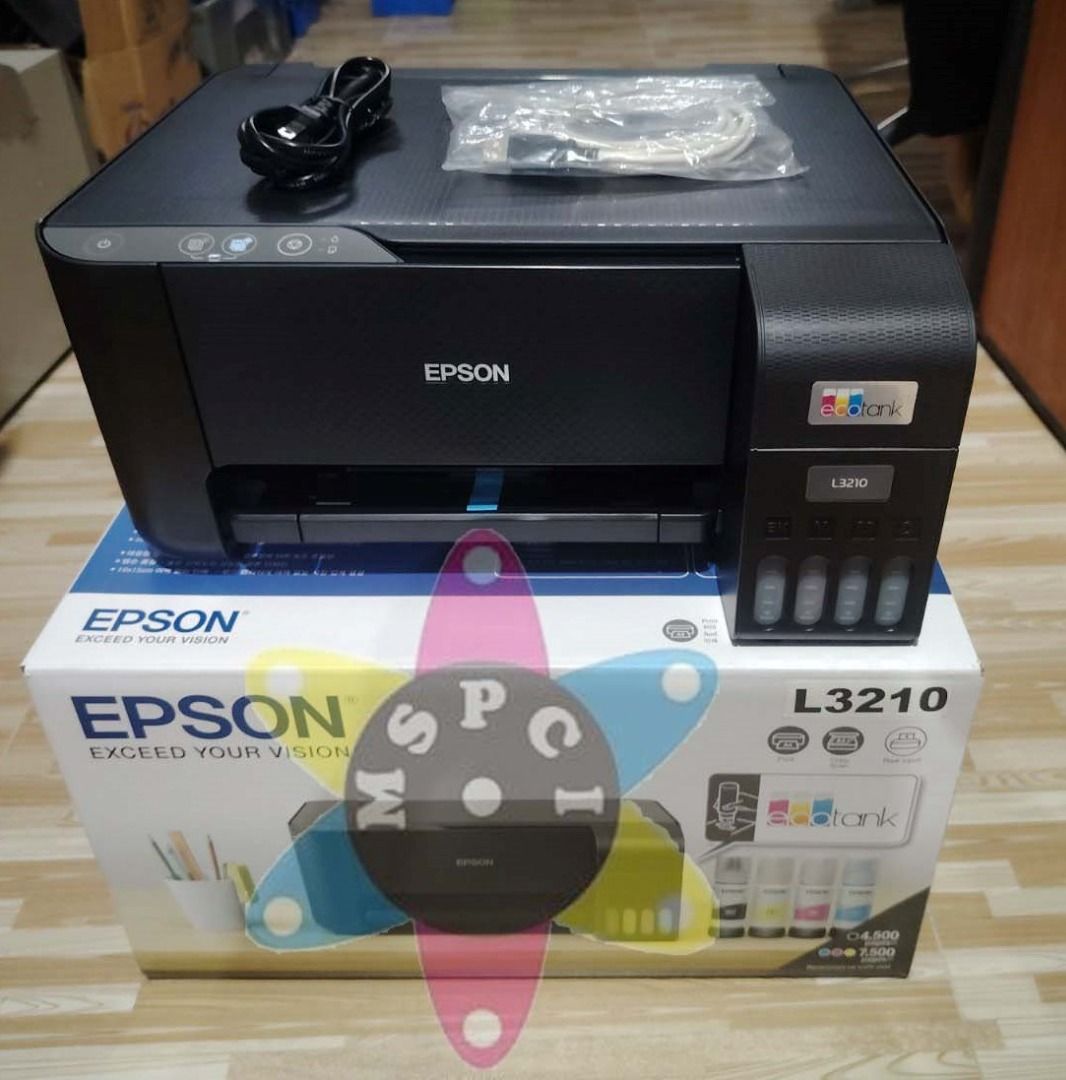Epson L3210 Printer 3-in-1(print, scan and copy) (Category: Printers, Scanners & Copiers) located in Binan City. Submitted by mspci2020 (Listing ID 1369030227, Image 3). Description: Epson L3210 Printer 3-in-1(print, scan and copy) Price: Php 6,200 Location : Biñan, Laguna ✅refurbished unit ✅Print, scan and copy printer ✅3mos warranty ✅Less than 100-200 used pages only for testing ✅Pwedeng magprint upto long size paper ✅Scan and copy upto A4 size