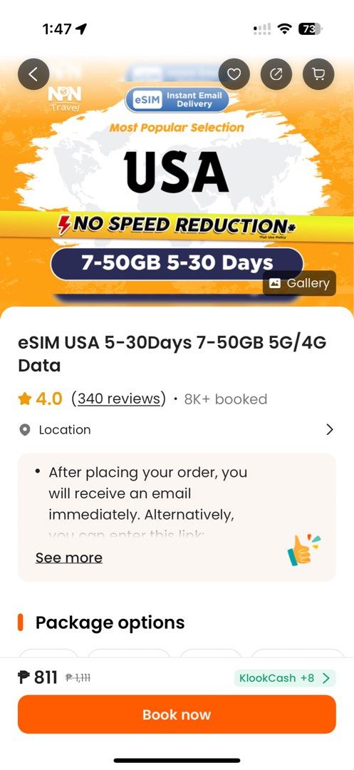 eSim USA (Category: Sim Cards) located in Manila. Submitted by eiram25 (Listing ID 1369119588, Image 1). Description: Our iphones are purchased in HK and has 2 physical sim slots hence unable to add esims. I have 3 esims valid till July 2025.
