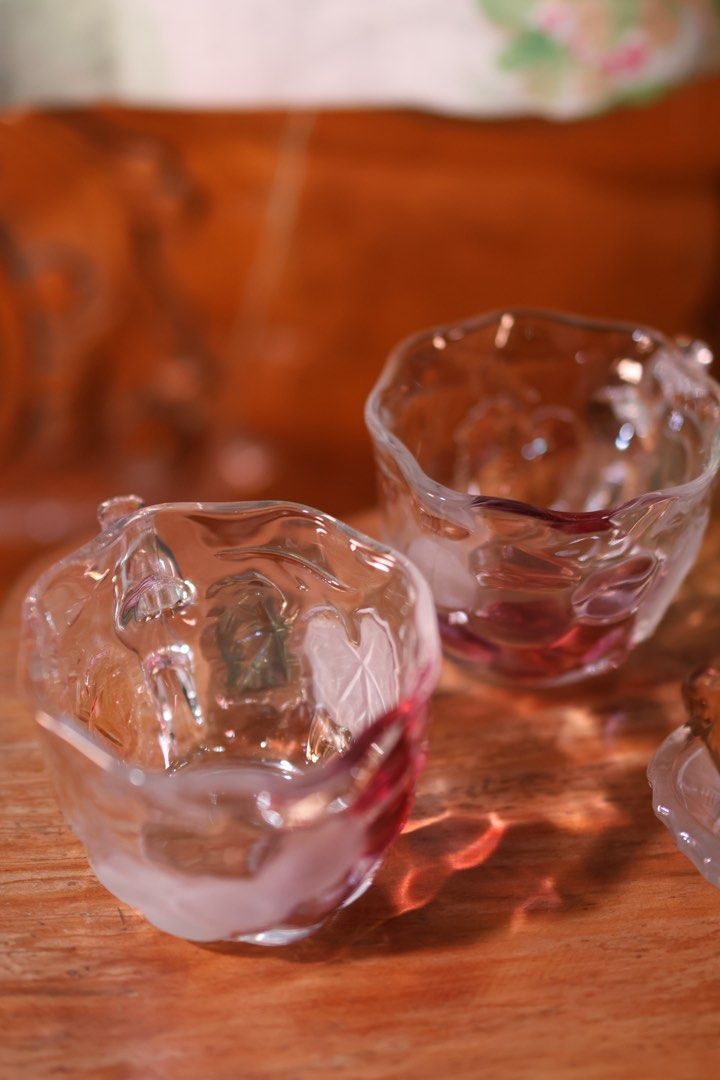 Grapes Glass Teacup & Saucer Set (Category: Coffee & Tea Tableware) located in Manila. Submitted by _mangkok_ (Listing ID 1369037894, Image 2). Description: glass grapes teacup & saucer set. in great condition. 2 sets available. 450 per set, 800 take all. items were either thrifted or personally owned, pls manage your expectations. thank u 🙏🏻.