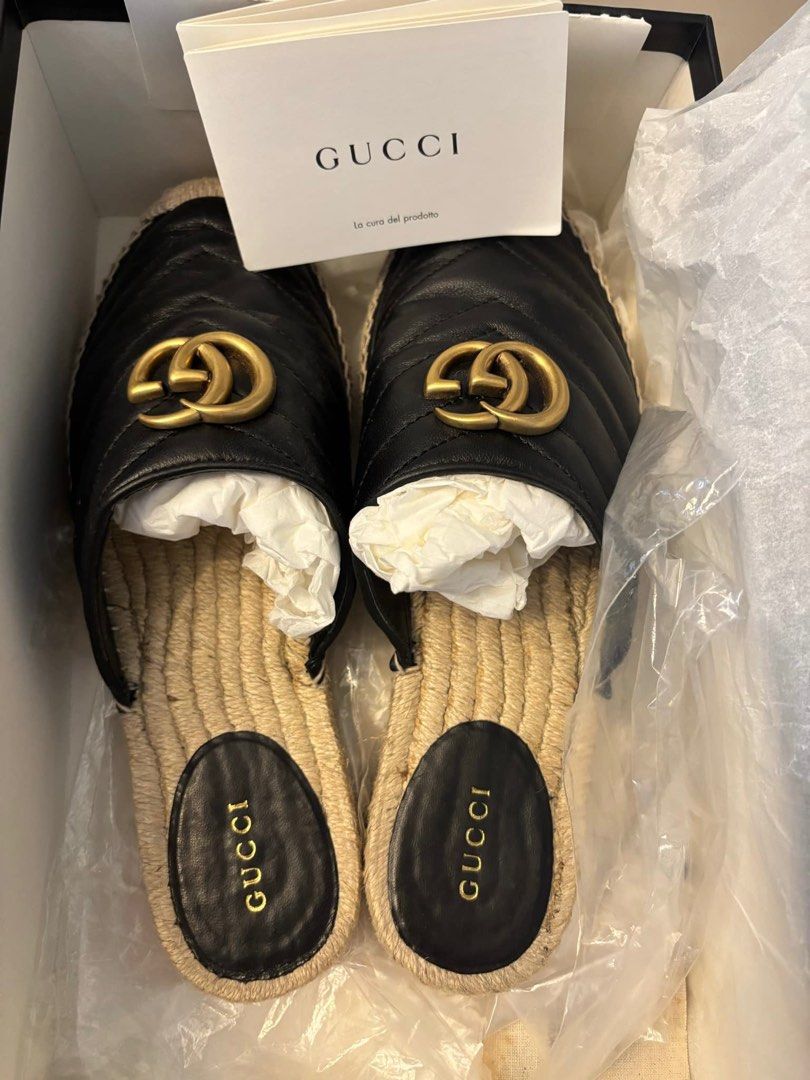 Gucci Espradille (Category: Flats & Sandals) located in Paranaque City. Submitted by preloveditems111 (Listing ID 1368958975, Image 2). Description: Used twice Size 37.5.