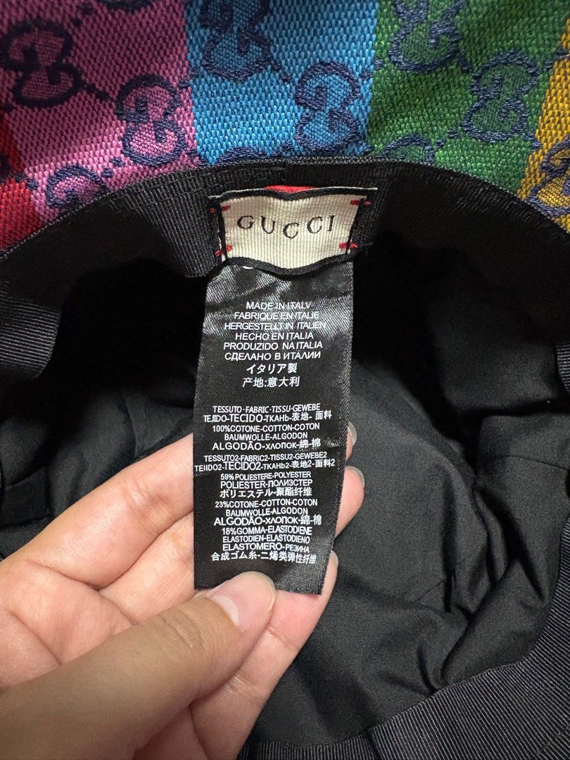 GUCCI RAINBOW BUCKET HAT UNISEX (Category: Hats & Beanies) located in Rizal. Submitted by declutterlikemarie (Listing ID 1369105092, Image 3). Description: .
