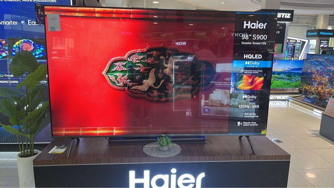 HAIER LED GOOGLE TV (Category: TV) located in Quezon City. Submitted by maryann.dimalanta (Listing ID 1369090896, Image 2). Description: Haier uhd TVs H50s800ux Srp 37,490 Cash 22,800 H55s800ux Cash 23,000 H65s800ux Srp 54,990 Cash 34,200 H75s750ux Srp 89,990 Cash 38,200 H85s800ux Srp 129,995 Cash 67,900 H58K68ug Srp 32,990 Cash 21,700 H55s80eux Srp 38,995 Cash 23,900 H65s80eux Srp 53,990 Cash 32,400 H50s80eux Srp 34,990 Cash 22,000 43s80eux Cash