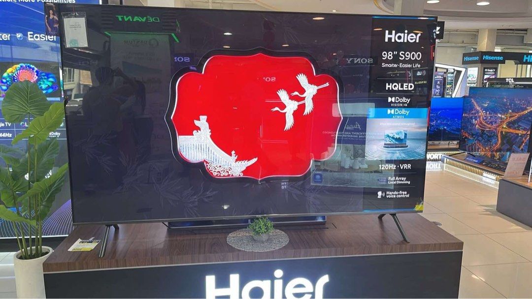 HAIER LED GOOGLE TV (Category: TV) located in Quezon City. Submitted by maryann.dimalanta (Listing ID 1369090896, Image 3). Description: Haier uhd TVs H50s800ux Srp 37,490 Cash 22,800 H55s800ux Cash 23,000 H65s800ux Srp 54,990 Cash 34,200 H75s750ux Srp 89,990 Cash 38,200 H85s800ux Srp 129,995 Cash 67,900 H58K68ug Srp 32,990 Cash 21,700 H55s80eux Srp 38,995 Cash 23,900 H65s80eux Srp 53,990 Cash 32,400 H50s80eux Srp 34,990 Cash 22,000 43s80eux Cash