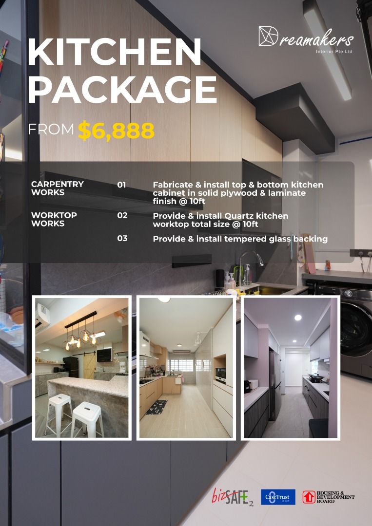 家居翻新套餐 - 转售/BTO/厨房 | 低至25,888美元起，全屋拆除62863075726595113