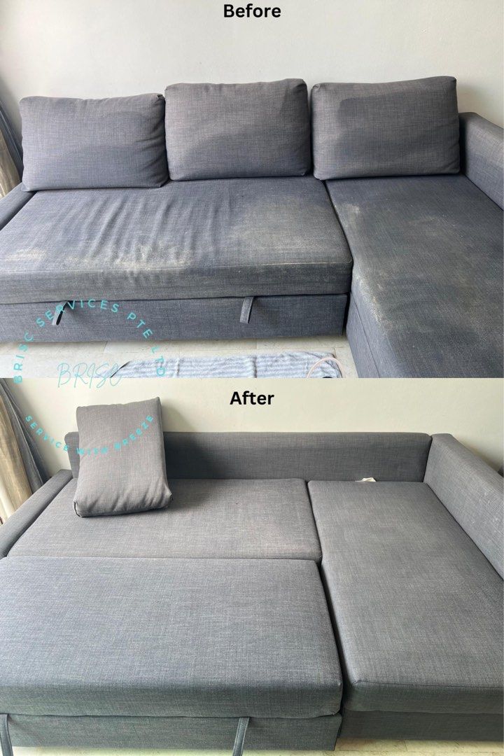 Home sofa cleaning /Commercial Sofa cleaning/Sofa deep cleaning/Mattress cleaning/Upholstery deep cleaning/Carpet cleaning/Home furniture cleaning (Category: Deep Cleaning Services) located in Singapore. Submitted by brisccleaningservices (Listing ID 1330796893, Image 3). Description: 🥇🥇 Start your cleaning journey by $55! (Minimum 2pcs) 🥇🥇 Sofas (up to 3 seaters) 🥇🥇 Mattresses (up to king size) 🥇🥇 Armchairs, ottoman and office chairs ava
