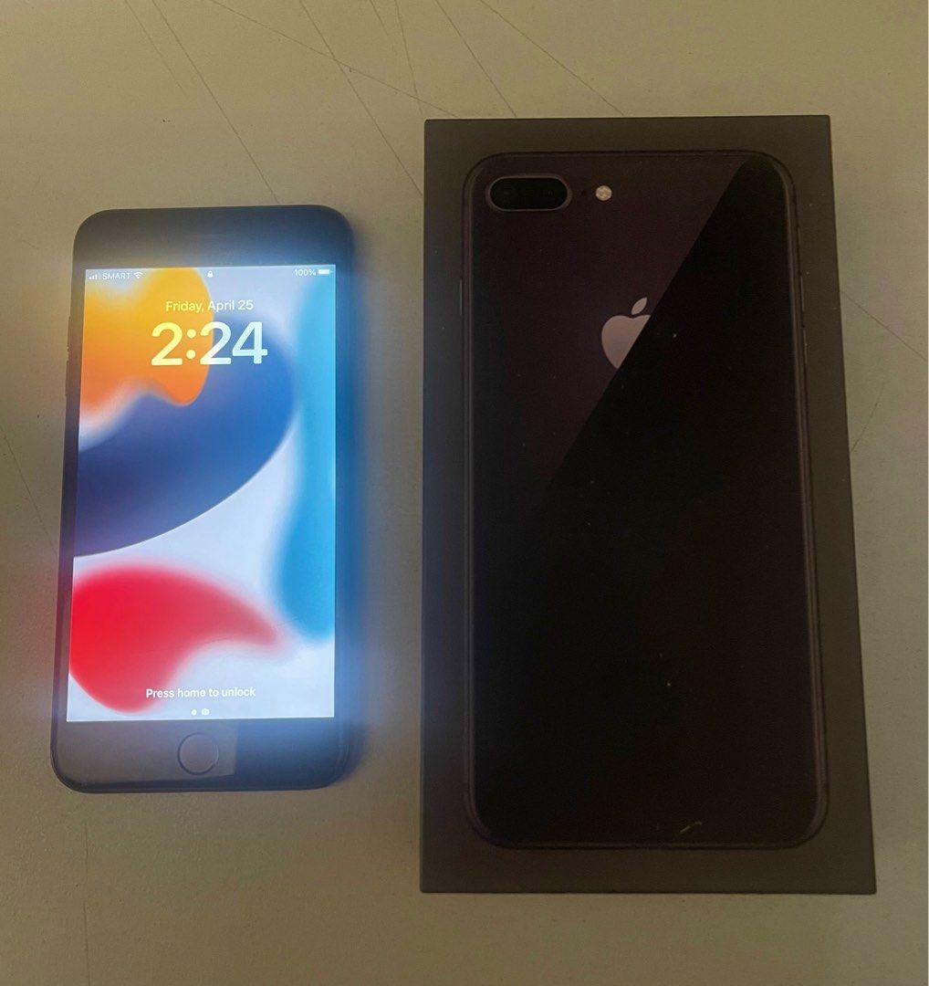 IPHONE 8 PLUS, SPACE GRAY, 64GB (Category: iPhone 8 Series) located in Quezon City. Submitted by desireeuy (Listing ID 1369094183, Image 1). Description: Used but in good condition. Includes original box and manual. Battery Maximum Capacity: 75% SP: P6,995 💴: BDO, Chinabank, UnionBank, GCash 🛵Delivery via 3rd party courier (buyer’s expense) 📍New Manila, QC.
